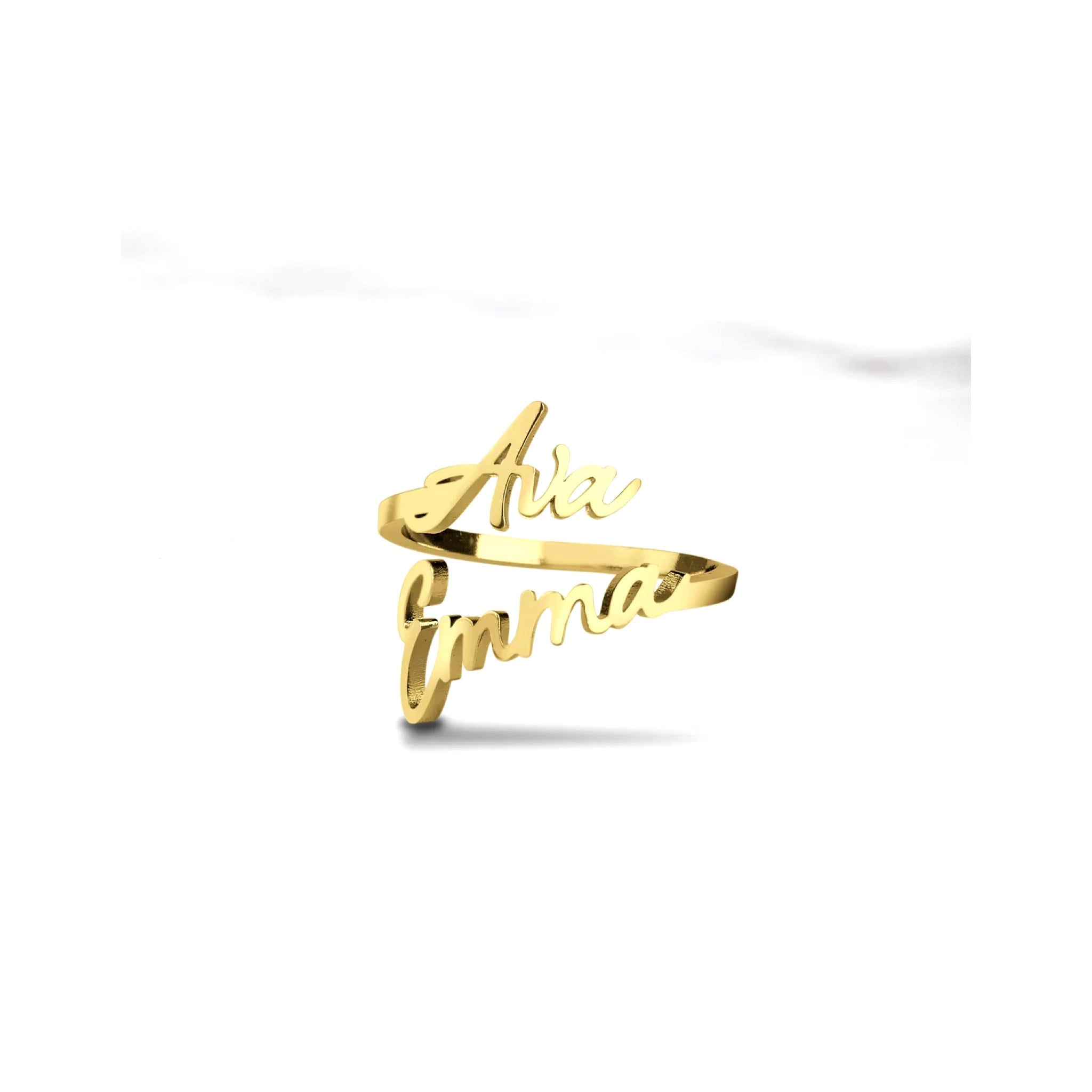 Pixie Name Ring - 10K Solid Gold - Oak & Luna